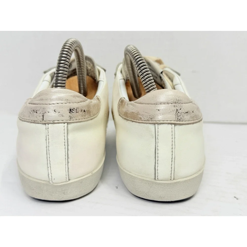 Golden Goose GGDB Superstar Private Ed White Gold Star US 9 EU 39 Low Leather